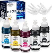"Jagute T664" rašalas pakeičia "Epson EcoTank 664 T6641 T6642 T6643 T6644, suderinamas su "Epson ET-2500 ET-2550 ET-2600 ET-2650 ET-3600 ET-4500 ET-4550 ET-14 000 L555 L355", 5 x 70 ml