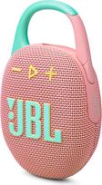 "JBL Clip 5" - rožinis - nešiojamasis "Bluetooth" garsiakalbis su "JBL Pro" garsu, giliais bosais ir "Playtime Boost" funkcija - atsparus vandeniui ir dulkėms - veikia 12 val.