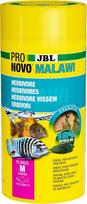 "JBL Pronovo Malawi" dribsniai, pagrindinis maistas visiems 8-20 cm ilgio ciklidams, žuvų maistas dribsniai, M dydis, 1000 ml