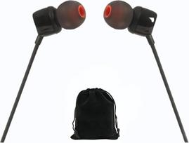 "JBL Tune 110" laidinės vidinės ausinės su 1 mygtuko nuotolinio valdymo pulteliu, signatūrinis garsas, užtikrinantis turtingą garso patirtį, pridedamas dėklas