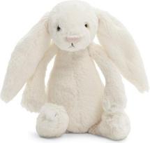 "Jellycat" - Mažas "Bashful Bunny" minkštas žaislas - mažo dydžio kreminis pliušinis zuikis