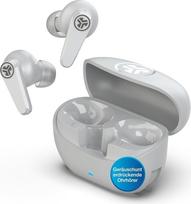 "JLab Go Pods ANC In-Ear" ausinės "Bluetooth" su triukšmo slopinimu - belaidės ausinės, veikiančios daugiau nei 26 valandas, su hibridiniu triukšmo slopinimu, daugiataškės, IP55, garsą galima reguliuoti naudojant programėlę, debesų baltos spalvos
