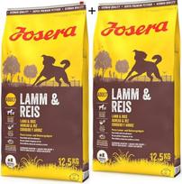 "Josera" ėrienos ir ryžių sausas maistas šunims 2 x 12,5 kg ekonominė pakuotė