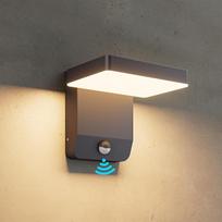 "K-Bright" 20 W LED lauko šviestuvas su judesio jutikliu, 3000 K jutiklio lauko sieninis šviestuvas, IP65 vandeniui atsparus LED lauko sieninis šviestuvas balkonui, sodui, antracitui