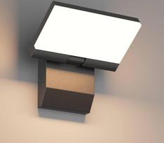 "K-Bright" 24 W lauko sieninis šviestuvas, vandeniui atsparus IP65 LED lauko šviestuvas, šiltos baltos spalvos 3000 K lauko sieninis šviestuvas, 220 V lauko sieninis šviestuvas lauko durims, sodui, kiemui, juodas