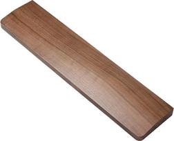 "Kaizuca" 60 mygtukų (30 cm) medinė riešo atrama, neslystanti ir ergonomiška riešo atrama, pagaminta iš juodo riešutmedžio, skirta biurams ir žaidimams, riešo atrama skausmui malšinti