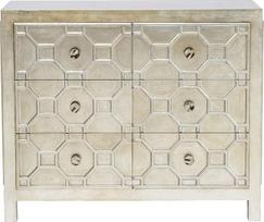 "Kare Alhambra" dizaino komoda Metalinė spintelė su 6 stalčiais Gyvenamasis kambarys Miegamasis Prieškambaris 89 x 107 x 39 cm (H x Š x D)