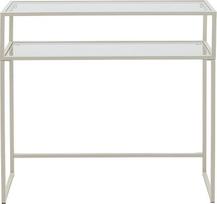 "Kare Design Console Loft Greige" 80 x 85 cm Stiklinė lentyna Minimalistinis svetainės prieškambaris