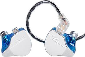 "keephifi Kbear IEM Flash 1BA+1DD ausinės, "HiFi" ausinių monitorius su CNC dangteliu, 10 mm dinaminis garsiakalbis, nuimamas laidas (mėlynas, be mikroschemos)