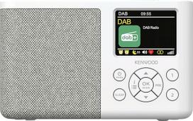 "Kenwood CR-M33DAB-W" nešiojamasis DAB+ radijas su "Bluetooth", integruotu ličio jonų akumuliatoriumi ir 6,1 cm spalvotu ekranu, USB-C įkrovimo prievadu, ausinių išvestimi (stereo), baltos spalvos