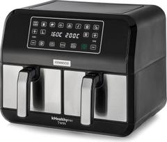 "Kenwood kHealthy Fry Twin Airfryer HFM20,000MB", 8L (2x4L), dviguba kamera, 8 programos, dviguba kepimo ir sinchronizacijos funkcija, jutiklinis ekranas, nesvylanti, 200 laipsnių, laikmatis (iki 60 min.) ir 24 val.