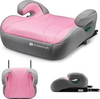 "Kinderkraft I-BOOST" sėdynė vaikui 135-150 cm I dydžio, kėdutė nuo 9 iki 12 metų, lengvai surenkama, ergonomiška laikysena, papildomos putos, rožinė