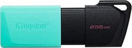 "Kingston DataTraveler Exodia M" USB atmintinė 3.2 Gen 1 DTXM/256GB su judančiu dangteliu (juoda + turkio spalvos)