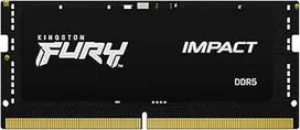"Kingston Fury Impact PnP" 32GB 5600MT/s DDR5 CL40 SODIMM žaidimų atmintis nešiojamiesiems kompiuteriams - KF556S40IB-32