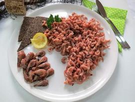 "Klaassen" krabų mėsa, Šiaurės jūros krabų mėsa, granatų spalvos, 200 g