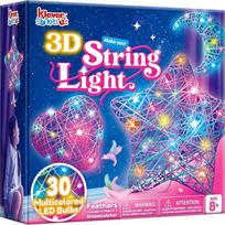 "Klever Kits" 3D siūlų meno rinkinys vaikams, amatai 8, 9, 10, 11, 12 metų vaikams, "pasidaryk pats" žibintų amatų rinkinys berniukams ir mergaitėms, su 30 įvairiaspalvių LED lempučių, gimtadienio dovanos