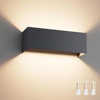 "Klighten" lauko / vidaus sieninis šviestuvas su keičiama G9 LED lempa šiltai balta 3000 K, 27 W LED lauko sieniniai šviestuvai Reguliuojamas šviesos kampas Lauko šviestuvas gyvenamajam kambariui, sodui, terasai, įėjimui