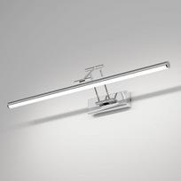 "Klighten" LED vonios kambario veidrodžio lempa, 60 cm, besisukantis veidrodinis veidrodis, IP44, veidrodinė vonios kambario šviesa, 20 W, 1500 LM, LED vonios kambario veidrodžio lempos, šalta balta 5500 K, chromas