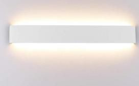 "Klighten" sieninis šviestuvas LED 20 W, 60 cm sieninis šviestuvas, modernus vidaus 3000 K šiltos baltos spalvos sieninis apšvietimas vonios kambariui, svetainei, laiptinėms, miegamajam, baltas