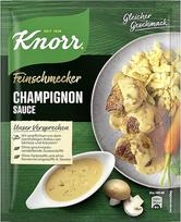 "Knorr Gourmet" grybų padažas Kreminis rudasis padažas be skonį gerinančių priedų ir dažiklių 250 ml pakuotė 1 vnt.