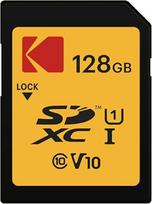 "KODAK Premium" atminties kortelė 128GB 85MB skaitymo greitis 25MB įrašymo greitis "Full HD" vaizdo įrašams ir didelės raiškos nuotraukoms, suderinama su SDHC ir SDXC standartais - EKMSD128GXC10K