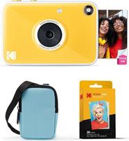"Kodak Printomatic+" momentinio skaitmeninio fotoaparato pradinis rinkinys su dėklu (mėlynas) ir 20 cinko fotopopierių - 10 MP spalvotų nuotraukų, RGB LED būsenos indikatorius - geltonas