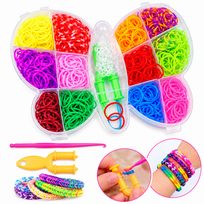 Kūrybinis „Loom Bands“ apyrankių pynimo rinkinys vaikams - drugelis