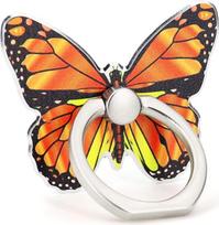 "LaMignonne Butterfly" mobiliojo telefono žiedo laikiklis Piršto žiedo laikiklis 360° pasukimo 180° apvertimo kampu universalus stovas, suderinamas su visais išmaniaisiais telefonais (oranžinis)