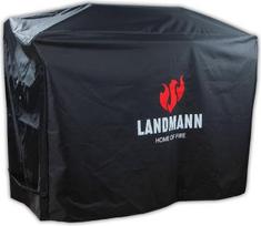 "Landmann" Grilio dangtis, PVC grilio priedai, atsparus oro sąlygoms, grilio dangtis, grilio gaubtas, lauko brezentas, apsauginis grilio dangtis nuo oro sąlygų, atsparus plyšimui, 145 x 60 x 120 cm