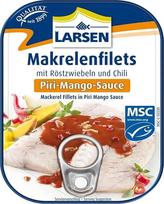 "Larsen MSC" skumbrės filė Piri mangų padaže, 110 g