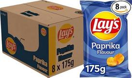 "Lay's Paprika", 8 pakuotės (8 x 175 g)