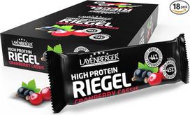 "Layenberger LowCarb.one" baltyminis batonėlis, spanguolių kasis, pakuotė 1 x 630 g 70360