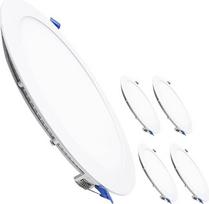 "LED ATOMANT" 5 LED įleidžiamųjų šviestuvų paketas, apvalus, plokščias, 220 mm, 20 W CCT (spalvų pasirinkimo jungiklis, šilta balta, neutrali balta arba šalta balta), skersmuo 200 mm, 1800 liumenų, su tvarkykle