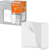 "LEDVANCE Orbis Swan Smart+ Wi-Fi" šviestuvas, reguliuojamo apšvietimo LED sieninis šviestuvas, skirtas naudoti patalpose, 23 W, spalvos temperatūra 3000-6500 K, 600 liumenų, dažomas paviršius, kvadrato formos, 20 x 20 cm