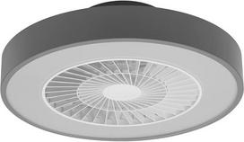 "LEDVANCE Smart WiFi" LED lubų ventiliatoriaus lemputė, cilindro formos, pilka, reguliuojamas šviesos srautas, reguliuojamas oro greitis, nuotolinio valdymo pultas, valdoma programėle ir balso asistentu, lengvai surenkama