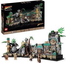 "Lego 77015 Indiana Džounsas Auksinio stabo šventykla" modelių rinkinys suaugusiesiems, filmo "Dingusiosios skrynios ieškotojai" rinkinys su interaktyviomis funkcijomis ir minifigūrėlėmis