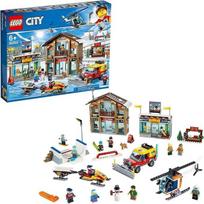 "Lego City" slidinėjimo kurorto konstravimo rinkinys, sniego žaislas vaikams, spalvotas, 60203