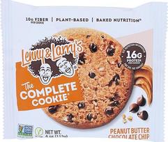 "Lenny & Larry's Complete Cookie" Visiškai natūralūs veganiški sausainiai - 12 dėžučių - žemės riešutų sviestas su šokolado drožlėmis