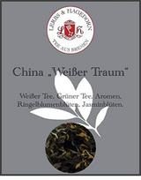 "Lerbs & Hagedorn", "China Tea White Dream" | Passion Fruit Jasmine Flavour 1 kg (apie 122 litrų) Baltoji arbata, žalioji arbata, jazminų žiedai