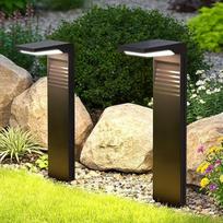 "LES FLEURS" saulės žibintai lauke, 6 LED saulės kelio žibintų pakuotė, IP55, atsparūs vandeniui, šiltos baltos/šaltos baltos spalvos, automatinis sutemų jutiklis, saulės žibintai sodui, terasai, privažiavimui, pėsčiųjų takui
