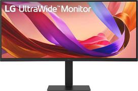 "LG UltraWide 34U650A-B" monitorius: 34 colių IPS, 3440 x 1440, 100 Hz, HDR10, 21:9, be sinchronizavimo, HDMI/DP/USB-C/LAN, juodas