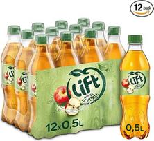 "Lift Apple spritzer", putojantis gaivusis gėrimas iš vaisinių obuolių sulčių ir šviežio vandens, vienkartinis buteliukas (12 x 500 ml)