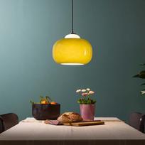 "Lightbox" pakabinamas šviestuvas su žaliu stiklo gaubtu - reguliuojamo apšvietimo pakabinamas šviestuvas su E27 lizdu - svetainės, valgomojo ir virtuvės šviestuvas - pakabinamas šviestuvas be LED