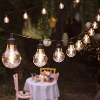 "Lights4fun" 20 vadovaujamų partijų pasakų žibintai Šiltai balta lauko naudojimui su laikmačiu Sodo dekoravimas