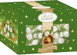 "Lindt Leaf Crocant" kiaušinis, 430 g, subtilus traškus krokantas iš švelnaus Gianduja lazdyno riešutų šokolado, šventinis patiekalas suaugusiesiems, išskirtinė šokoladinė dovana Velykoms
