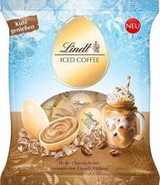 "Lindt" šokoladas, "Iced Caffe" kiaušiniai, 85 g, baltojo šokolado kiaušiniai su kreminiu ledinės kavos įdaru, velykiniai kiaušiniai, puikus velykinis šokoladas dalytis ir mėgautis