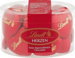 "Lindt" šokolado pieniško šokolado širdelės | 300 g | 15 x švelniai tirpstantis Alpių pieno šokoladas širdelės formos | Šokoladinė dovana