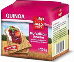 "Linea Natura" Ekologiški kvinojos viso grūdo traškučiai, kepti be mielių, ekologiški, 200 g