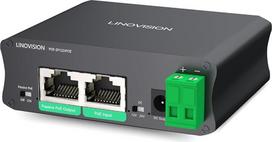"LINOVISION" pramoninis gigabitinis 30 W PoE skirstytuvas su perjungiamu DC12V/24V išėjimu ir pasyviuoju PoE išėjimu, skirtas belaidžiams tiltams, pvz., "UB Loco5AC", tinkantis kameroms ir daiktų interneto sistemoms