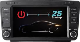 "Linux" automobilinis radijas Skoda Octavia 2/Yeti/Roomster/MK2 Rapid - Belaidis CarPlay/Android Car/Bluetooth/FM/AM/RDS/USB HiFi 100W